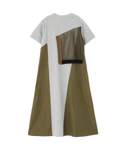 Risley（リズレー）の「Risley/リズレー/レイヤードワンピース（ワンピース・レディース・グレー/ホワイト・F）」の3枚目の写真