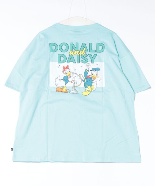 Disney（ディズニー）の「親子お揃い ディズニー バックキャラクターTシャツ 1489A（Tシャツ/カットソー・レディース・ロイヤルブルー/パープル/チェリーピンク/ライトイエロー/ライトブルー・ユニセックスS/ユニセックスM/ユニセックスL/ユニセックスXL）」の8枚目の写真