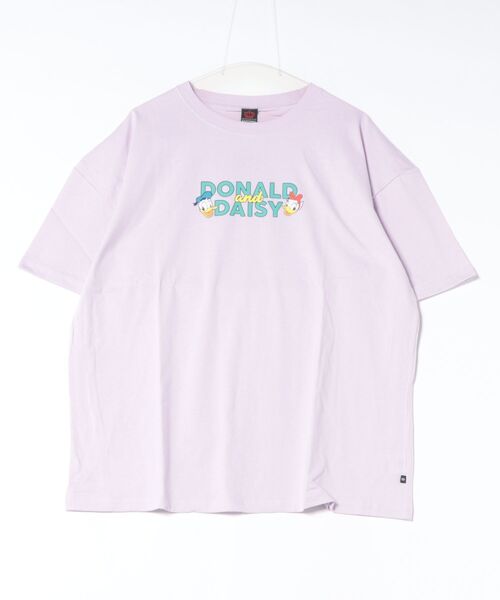 Disney（ディズニー）の「親子お揃い ディズニー バックキャラクターTシャツ 1489A（Tシャツ/カットソー・レディース・ロイヤルブルー/パープル/チェリーピンク/ライトイエロー/ライトブルー・ユニセックスS/ユニセックスM/ユニセックスL/ユニセックスXL）」の11枚目の写真