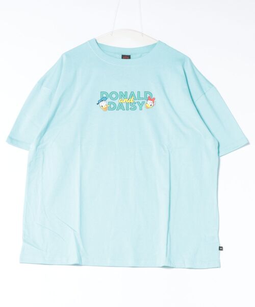 Disney（ディズニー）の「親子お揃い ディズニー バックキャラクターTシャツ 1489A（Tシャツ/カットソー・レディース・ロイヤルブルー/パープル/チェリーピンク/ライトイエロー/ライトブルー・ユニセックスS/ユニセックスM/ユニセックスL/ユニセックスXL）」の16枚目の写真