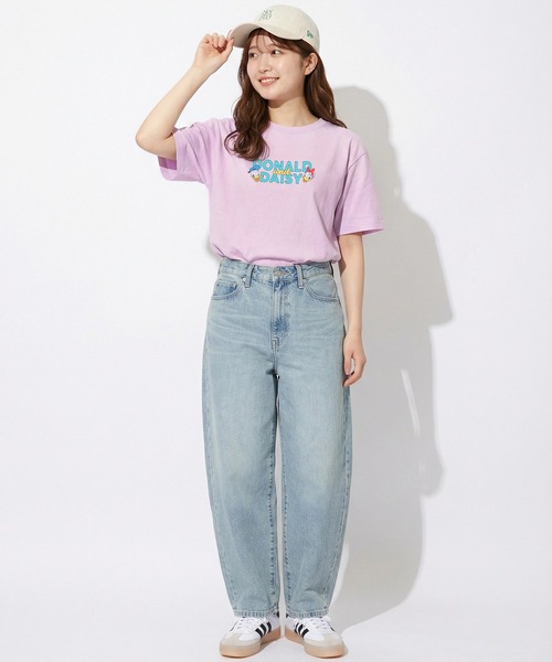 Disney（ディズニー）の「親子お揃い ディズニー バックキャラクターTシャツ 1489A（Tシャツ/カットソー・レディース・ロイヤルブルー/パープル/チェリーピンク/ライトイエロー/ライトブルー・ユニセックスS/ユニセックスM/ユニセックスL/ユニセックスXL）」の12枚目の写真
