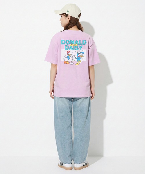 Disney（ディズニー）の「親子お揃い ディズニー バックキャラクターTシャツ 1489A（Tシャツ/カットソー・レディース・ロイヤルブルー/パープル/チェリーピンク/ライトイエロー/ライトブルー・ユニセックスS/ユニセックスM/ユニセックスL/ユニセックスXL）」の13枚目の写真