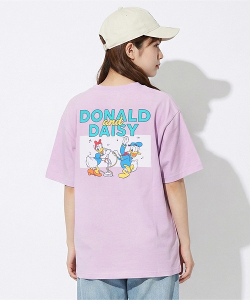 Disney（ディズニー）の「親子お揃い ディズニー バックキャラクターTシャツ 1489A（Tシャツ/カットソー・レディース・ロイヤルブルー/パープル/チェリーピンク/ライトイエロー/ライトブルー・ユニセックスS/ユニセックスM/ユニセックスL/ユニセックスXL）」の15枚目の写真