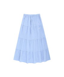 Lazy Cancan Shirring Skirt (4color)