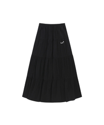 Lazy Cancan Shirring Skirt (4color)