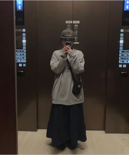 LAZYZ(レイジジ)の「Lazy Cancan Shirring Skirt (4color)(スカート・レディース・ネイビー/スカイブルー/ホワイト/ブラック・FREE)」の16枚目の写真