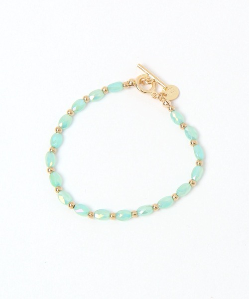 niko and...(ニコアンド)の「バイカラービーズブレスレット(ブレスレット・レディース・グリーン/ホワイト/ブラック・0)」の3枚目の写真