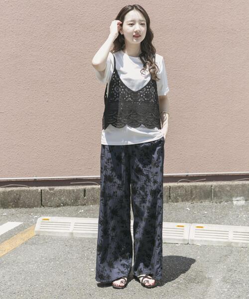 ITEMS URBANRESEARCH(アイテムズ アーバンリサーチ)の「ニットビスチェTシャツセット(Tシャツ/カットソー・レディース・ブラック/ライトベージュ/グレー・FREE)」の6枚目の写真