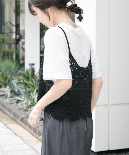 ITEMS URBANRESEARCH(アイテムズ アーバンリサーチ)の「ニットビスチェTシャツセット(Tシャツ/カットソー・レディース・ブラック/ライトベージュ/グレー・FREE)」の19枚目の写真