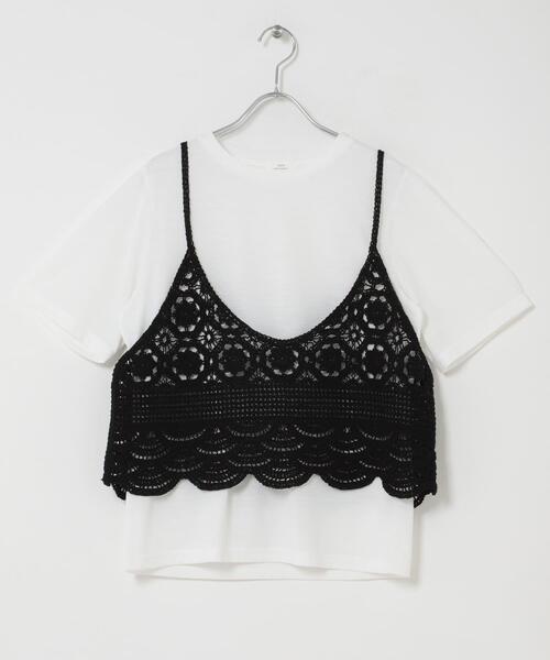 ITEMS URBANRESEARCH(アイテムズ アーバンリサーチ)の「ニットビスチェTシャツセット(Tシャツ/カットソー・レディース・ブラック/ライトベージュ/グレー・FREE)」の21枚目の写真
