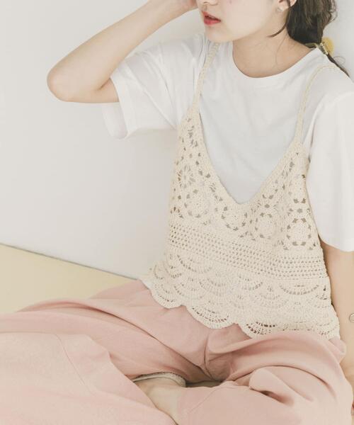 ITEMS URBANRESEARCH(アイテムズ アーバンリサーチ)の「ニットビスチェTシャツセット(Tシャツ/カットソー・レディース・ブラック/ライトベージュ/グレー・FREE)」の10枚目の写真