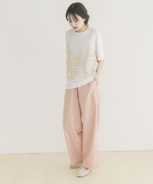 ITEMS URBANRESEARCH(アイテムズ アーバンリサーチ)の「ニットビスチェTシャツセット(Tシャツ/カットソー・レディース・ブラック/ライトベージュ/グレー・FREE)」の13枚目の写真