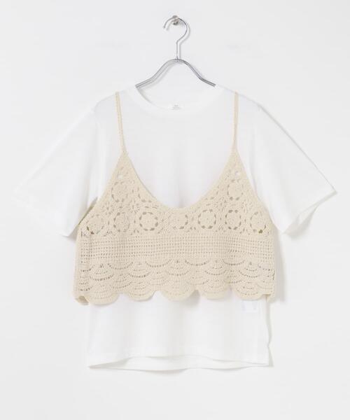 ITEMS URBANRESEARCH(アイテムズ アーバンリサーチ)の「ニットビスチェTシャツセット(Tシャツ/カットソー・レディース・ブラック/ライトベージュ/グレー・FREE)」の14枚目の写真