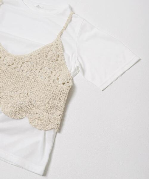 ITEMS URBANRESEARCH(アイテムズ アーバンリサーチ)の「ニットビスチェTシャツセット(Tシャツ/カットソー・レディース・ブラック/ライトベージュ/グレー・FREE)」の16枚目の写真
