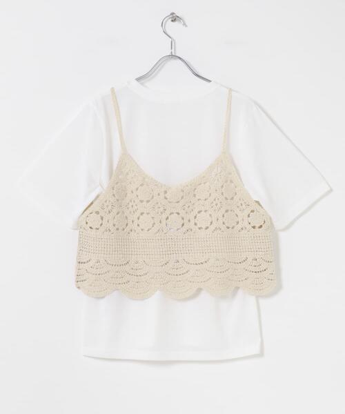 ITEMS URBANRESEARCH(アイテムズ アーバンリサーチ)の「ニットビスチェTシャツセット(Tシャツ/カットソー・レディース・ブラック/ライトベージュ/グレー・FREE)」の18枚目の写真