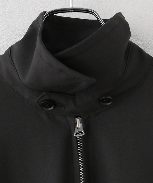 Kaptain Sunshine(キャプテン サンシャイン)の「KAPTAIN SUNSHINE キャプテンサンシャイン Wool Poplin Zip ブルゾン KS26SJK09(その他アウター・レディース・ブラック・FREE)」の7枚目の写真