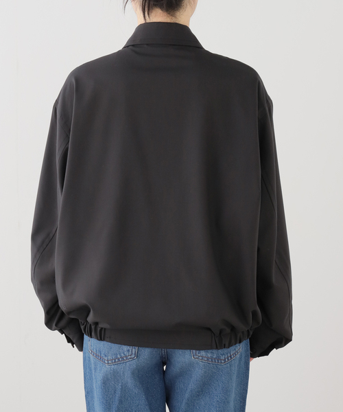 Kaptain Sunshine(キャプテン サンシャイン)の「KAPTAIN SUNSHINE キャプテンサンシャイン Wool Poplin Zip ブルゾン KS26SJK09(その他アウター・レディース・ブラック・FREE)」の16枚目の写真