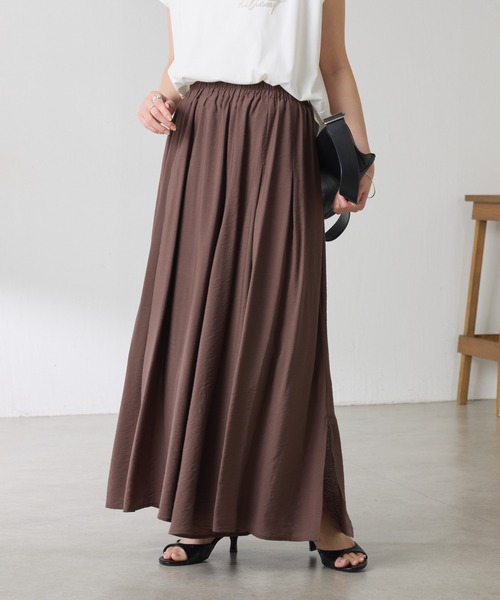 COLLAGE GALLARDAGALANTE(コラージュガリャルダガランテ)の「リラックススカーチョ/WEB限定カラー展開(その他パンツ・レディース・オレンジ/ブラウン/アイボリー/ブラック・FREE)」の3枚目の写真