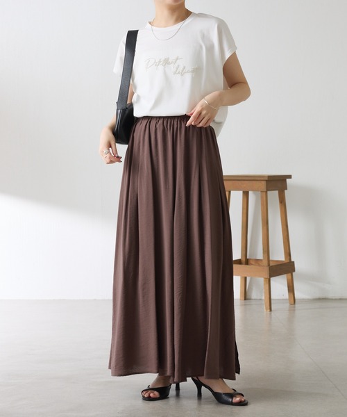 COLLAGE GALLARDAGALANTE(コラージュガリャルダガランテ)の「リラックススカーチョ/WEB限定カラー展開(その他パンツ・レディース・オレンジ/ブラウン/アイボリー/ブラック・FREE)」の20枚目の写真