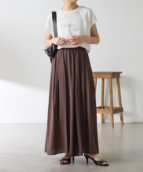 COLLAGE GALLARDAGALANTE(コラージュガリャルダガランテ)の「リラックススカーチョ/WEB限定カラー展開(その他パンツ・レディース・オレンジ/ブラウン/アイボリー/ブラック・FREE)」の21枚目の写真