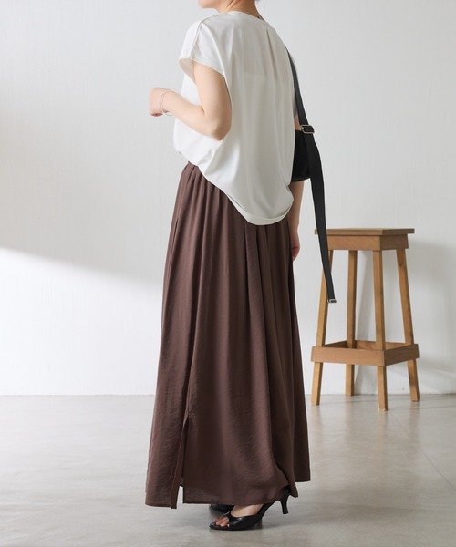 COLLAGE GALLARDAGALANTE(コラージュガリャルダガランテ)の「リラックススカーチョ/WEB限定カラー展開(その他パンツ・レディース・オレンジ/ブラウン/アイボリー/ブラック・FREE)」の22枚目の写真