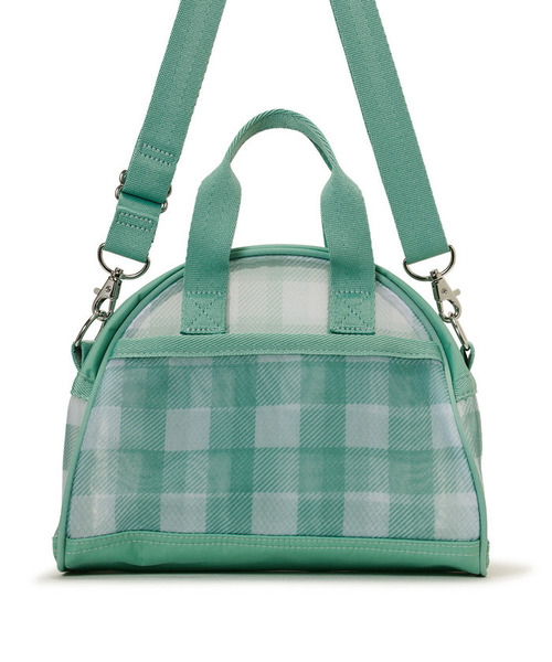 LeSportsac(レスポートサック)の「SHEER ROUND SM SATCHEL グリーンフィールドギンガムシアー(ショルダーバッグ・レディース・グリーン・FREE)」の6枚目の写真