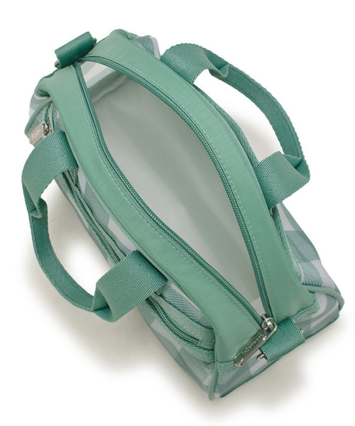 LeSportsac(レスポートサック)の「SHEER ROUND SM SATCHEL グリーンフィールドギンガムシアー(ショルダーバッグ・レディース・グリーン・FREE)」の9枚目の写真