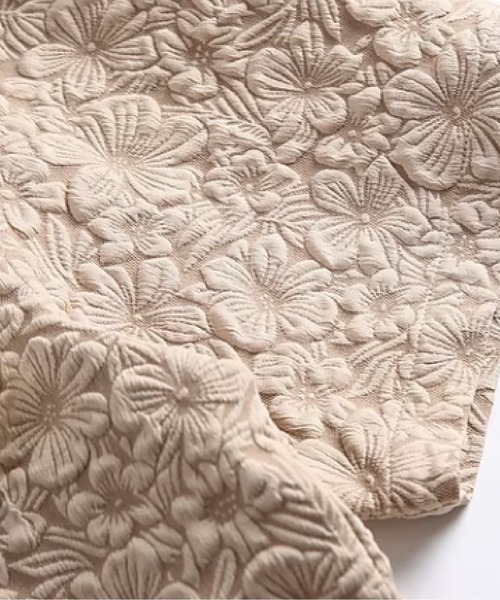 U:UME（ユーム）の「Flower Applique Emboss Short Sleeve Shirt（シャツ/ブラウス・メンズ・ホワイト/カーキ・MEDIUM/LARGE/X-LARGE/XX-LARGE）」の4枚目の写真