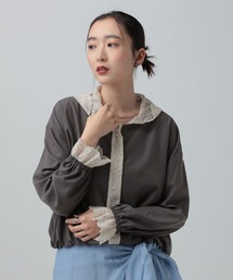 LEPSIM | レースフーディギャザーブルゾン　659635(ブルゾン)