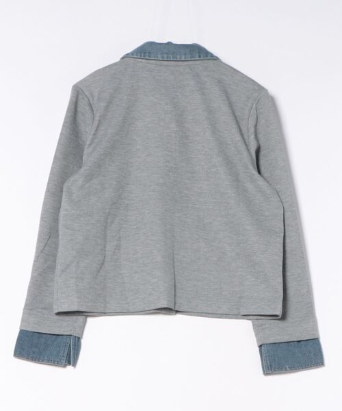 Sawa a la mode（サワアラモード）の「リボンタイ付き異素材スウェットトップス（シャツ/ブラウス・レディース・グレー/レッド/ネイビー・FREE）」の11枚目の写真