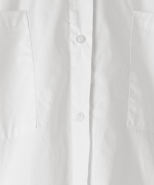 STYLE DELI(スタイルデリ)の「【BLK001】前後差ヘムラインビッグシャツ(シャツ/ブラウス・レディース・ホワイト/ブラック・FREE)」の19枚目の写真