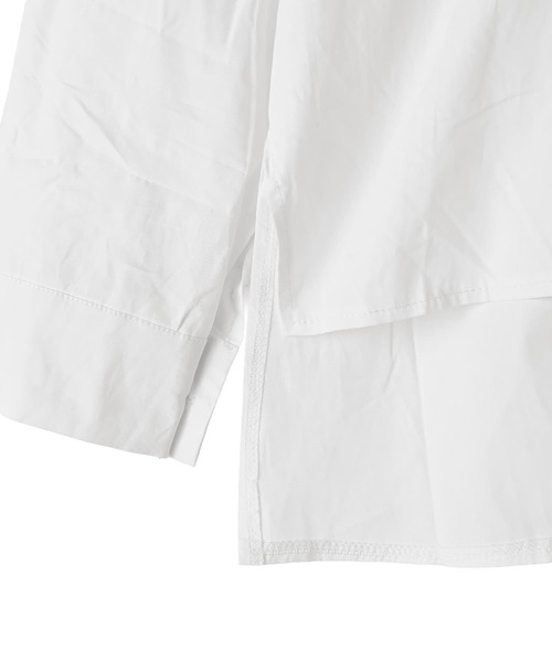 STYLE DELI(スタイルデリ)の「【BLK001】前後差ヘムラインビッグシャツ(シャツ/ブラウス・レディース・ホワイト/ブラック・FREE)」の20枚目の写真