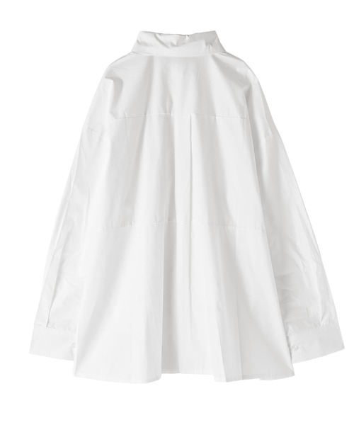 STYLE DELI(スタイルデリ)の「【BLK001】前後差ヘムラインビッグシャツ(シャツ/ブラウス・レディース・ホワイト/ブラック・FREE)」の22枚目の写真