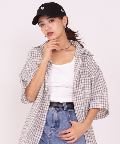 NEW ERA(ニューエラ)の「【NEW ERA/ニューエラ】9TWENTY MLB NY YANKEES MINI LOGO CAP ニューヨークヤンキース キャップ 帽子 ユニセックス(キャップ・レディース・ネイビー/チャコールグレー/ブラック/ライトベージュ・FREE)」の6枚目の写真