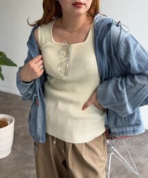 CPCM | スクエアリブタンク(キャミソール)