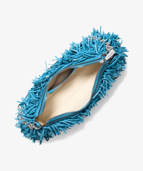 MICHAEL KORS(マイケルコース)の「NOLITA フリンジ レザー ポシェット ショルダーバッグ ミディアム(ショルダーバッグ・レディース・ブルー系・FREE)」の3枚目の写真