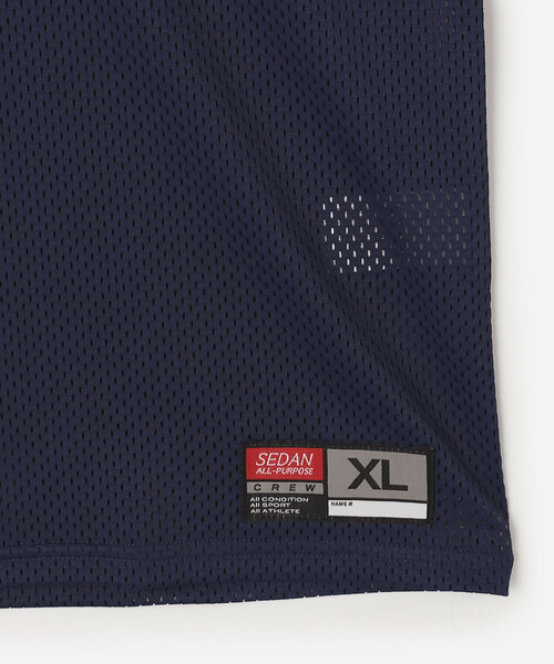 SEDAN ALL-PURPOSE(セダンオールパーパス)の「SEDAN ALL-PURPOSE | メッシュ フットボールTシャツ MEN(Tシャツ/カットソー・メンズ・ネイビー/ワイン・L/M/XL)」の10枚目の写真