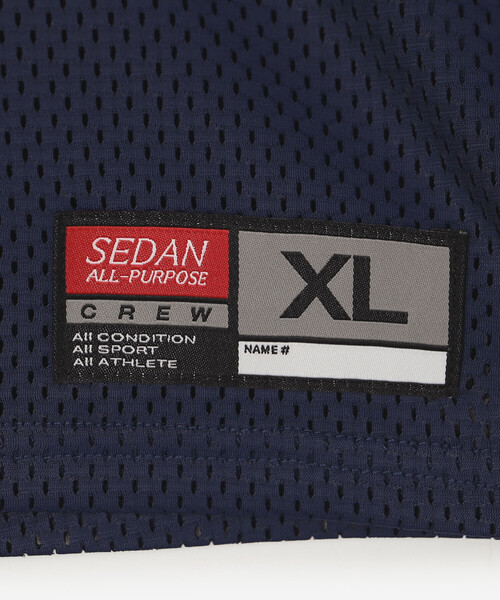 SEDAN ALL-PURPOSE(セダンオールパーパス)の「SEDAN ALL-PURPOSE | メッシュ フットボールTシャツ MEN(Tシャツ/カットソー・メンズ・ネイビー/ワイン・L/M/XL)」の9枚目の写真