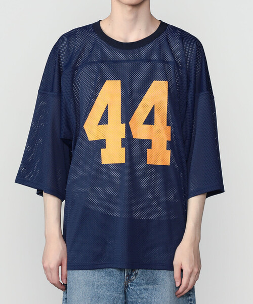 SEDAN ALL-PURPOSE(セダンオールパーパス)の「SEDAN ALL-PURPOSE | メッシュ フットボールTシャツ MEN(Tシャツ/カットソー・メンズ・ネイビー/ワイン・L/M/XL)」の8枚目の写真