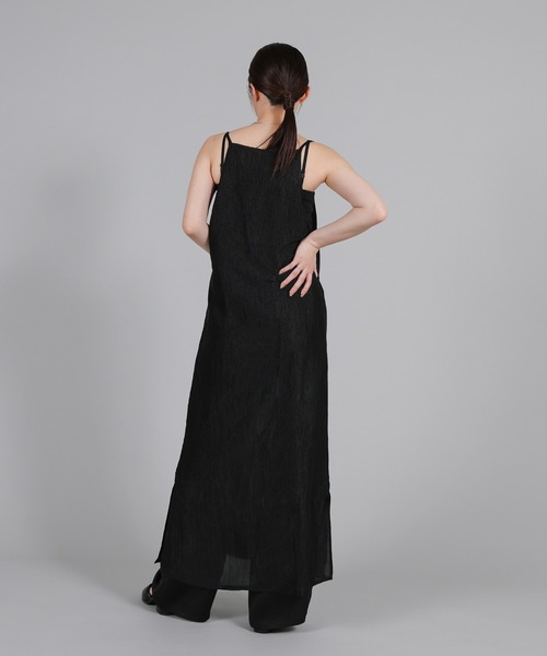 select MOCA Et（セレクトモカエト）の「【Et】Crepe Camisole Onepiece（ワンピース・レディース・ブラック/アイボリー・FREE）」の15枚目の写真