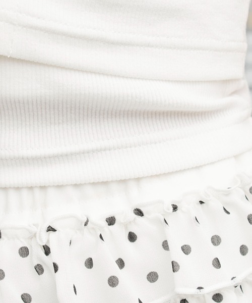 WEGO(ウィゴー)の「WEGO/【26年春夏新作】ヴィンテージライクレースアップT(Tシャツ/カットソー・レディース・スミクロ/ホワイト/ホワイト系その他/ブラウン・FREE)」の9枚目の写真