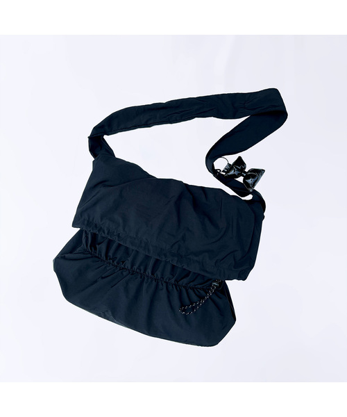 SONNETOFNIGHT(ソネットオブナイト)の「アノラックトリックビッグバッグ(メッセンジャーバッグ・レディース・ブラック/ライトグレー・FREE)」の1枚目の写真