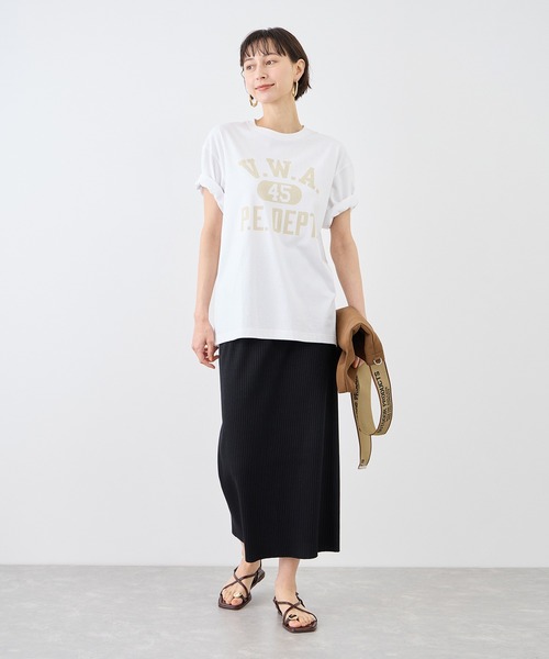 Champion（チャンピオン）の「【Champion/チャンピオン別注】アソートロゴプリントオーバーサイズTシャツ/リンクコーデ（Tシャツ/カットソー・レディース・ブラック系その他/ブラック/ホワイト系その他/ホワイト系その他2・FREE）」の18枚目の写真