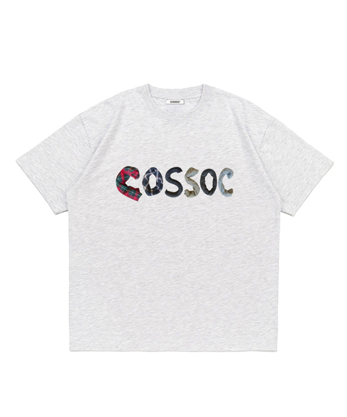 COSO(コソ)の「CCアルファベット半袖Tシャツ_4カラー(Tシャツ/カットソー・レディース・ネイビー/ライトグレー/ブラック/グリーン・LARGE/SMALL/MEDIUM)」の1枚目の写真