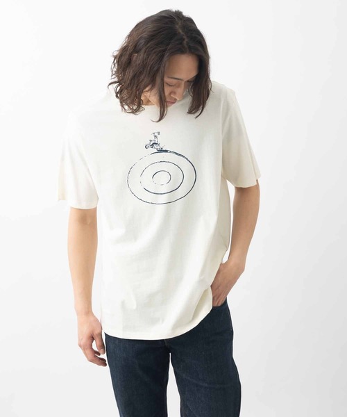 Ben Sherman(ベンシャーマン)の「ラスカルライダーターゲットTシャツ(Tシャツ/カットソー・メンズ・ホワイト・LARGE)」の1枚目の写真