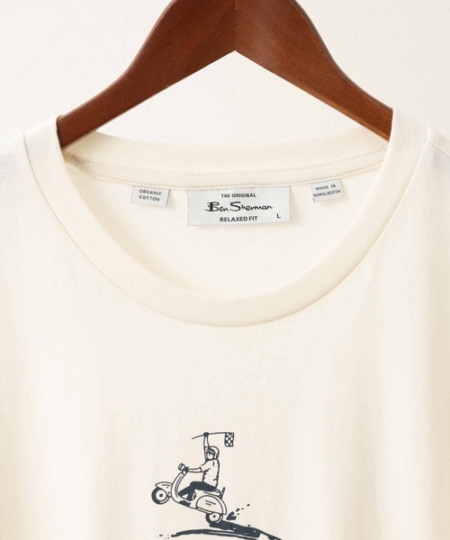 Ben Sherman(ベンシャーマン)の「ラスカルライダーターゲットTシャツ(Tシャツ/カットソー・メンズ・ホワイト・LARGE)」の6枚目の写真