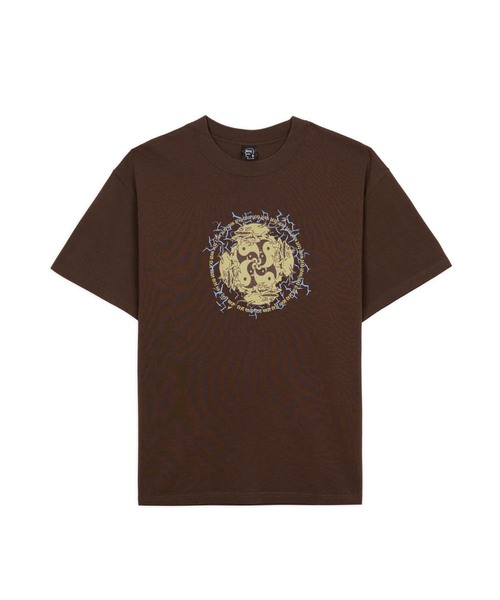 BRAIN DEAD(ブレインデット)の「BRAIN DEAD / ブレインデッド YING YANG RUN T-SHIRT(Tシャツ/カットソー・メンズ・ブラウン・LARGE/MEDIUM)」の1枚目の写真