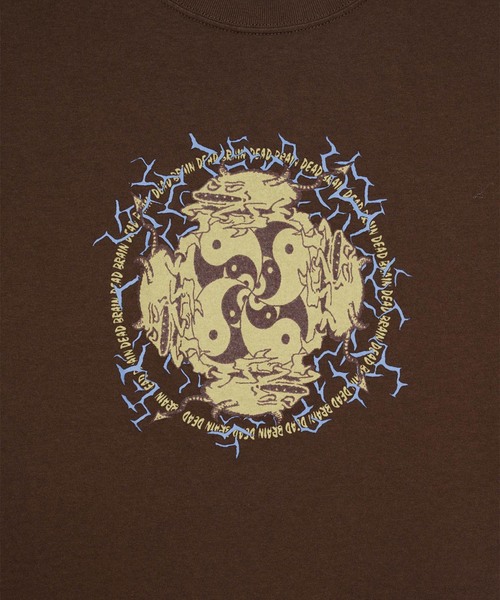 BRAIN DEAD(ブレインデット)の「BRAIN DEAD / ブレインデッド YING YANG RUN T-SHIRT(Tシャツ/カットソー・メンズ・ブラウン・LARGE/MEDIUM)」の2枚目の写真