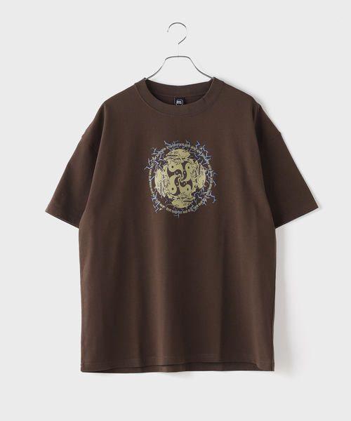 BRAIN DEAD(ブレインデット)の「BRAIN DEAD / ブレインデッド YING YANG RUN T-SHIRT(Tシャツ/カットソー・メンズ・ブラウン・LARGE/MEDIUM)」の3枚目の写真