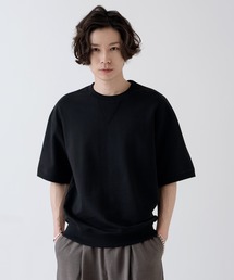 SIDEWAY STANCE | 【SIDEWAY STANCE】Vガゼット クルーネック ライトスウェット 半袖トレーナーTシャツ(スウェット)